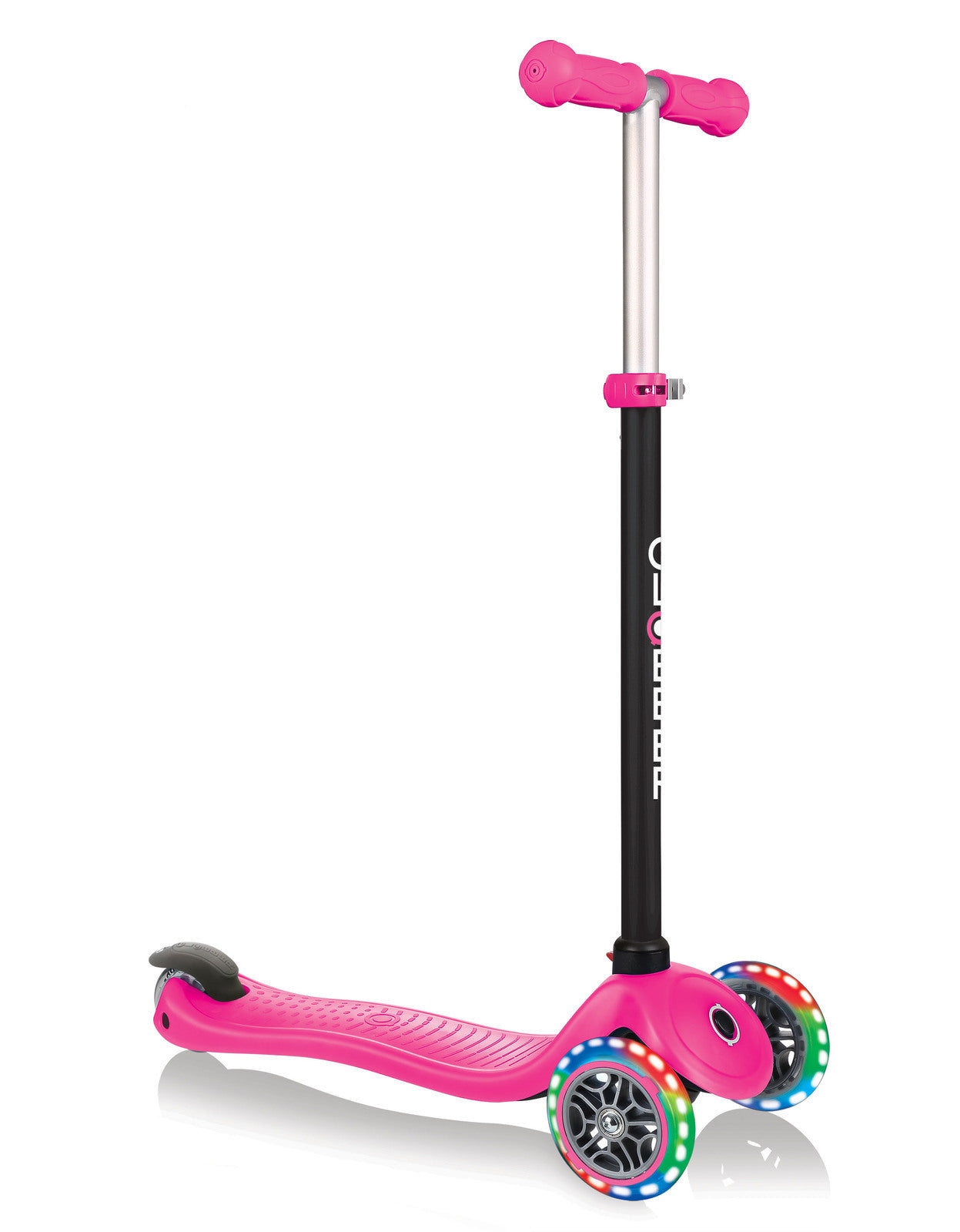 Globber GO UP Sporty Lights Scooter - Pink