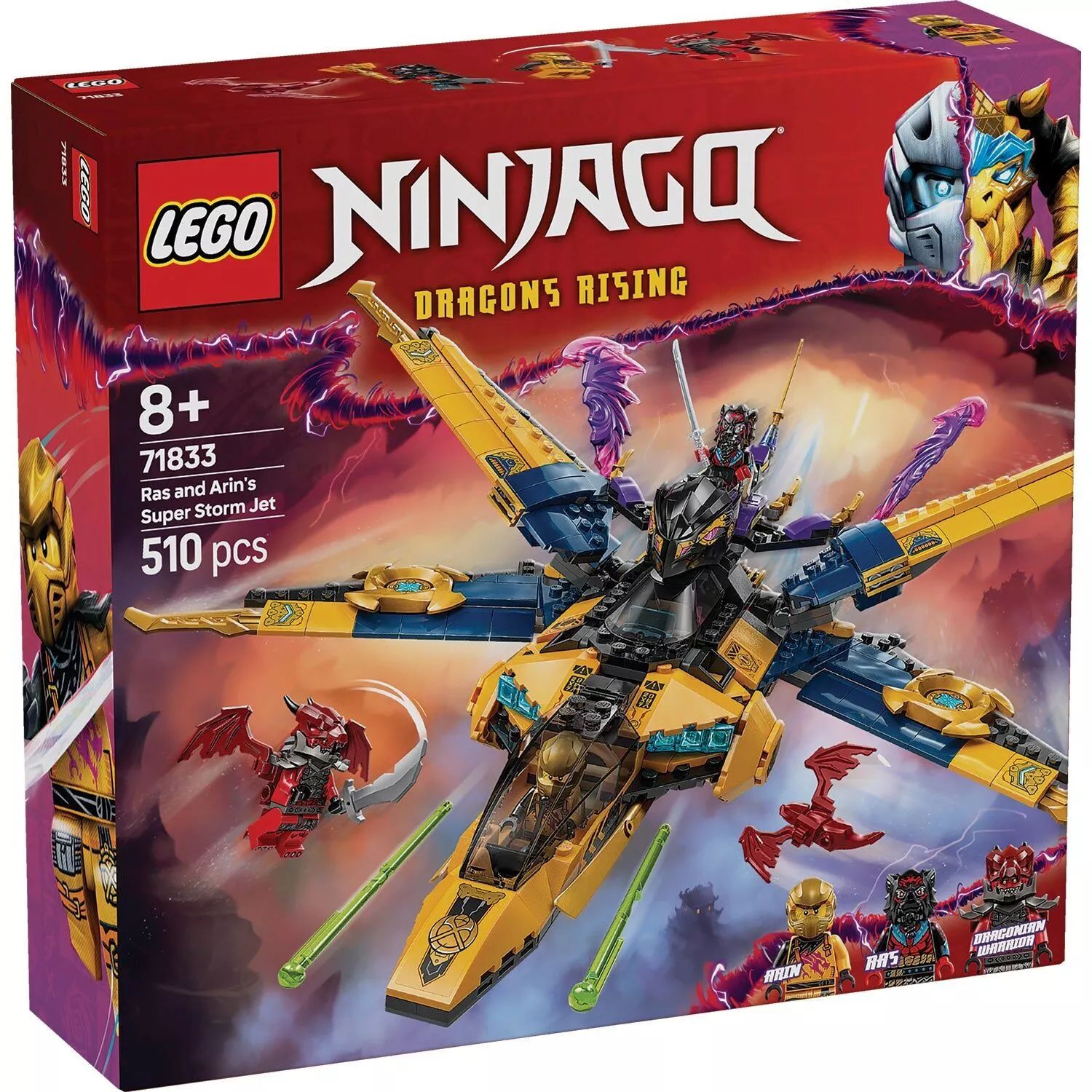 LEGO Ninjago Ras and Arin's Super Storm Jet 71833 - Toy Hunters
