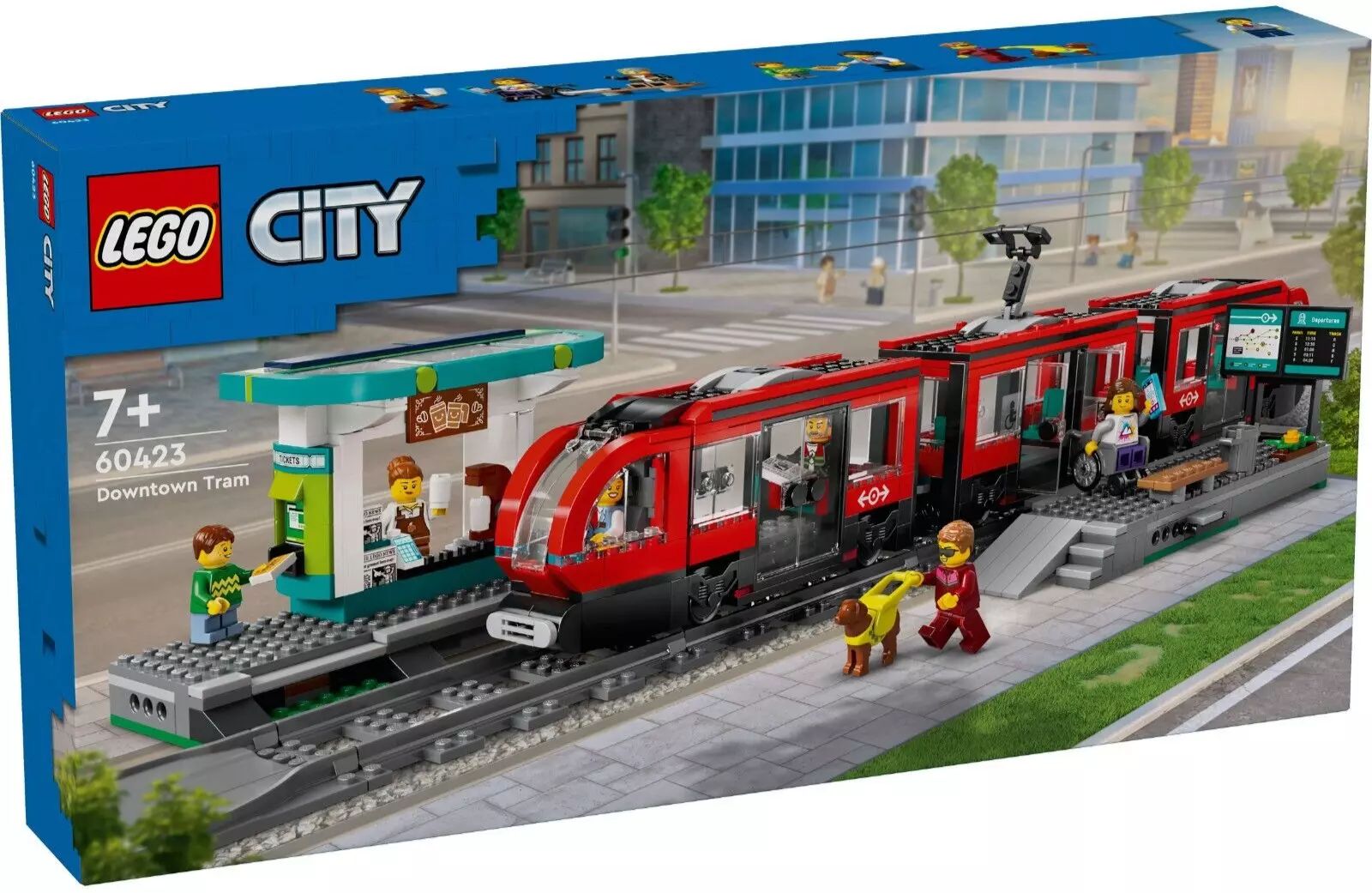 LEGO City Downtown Streetcar and Station 60423