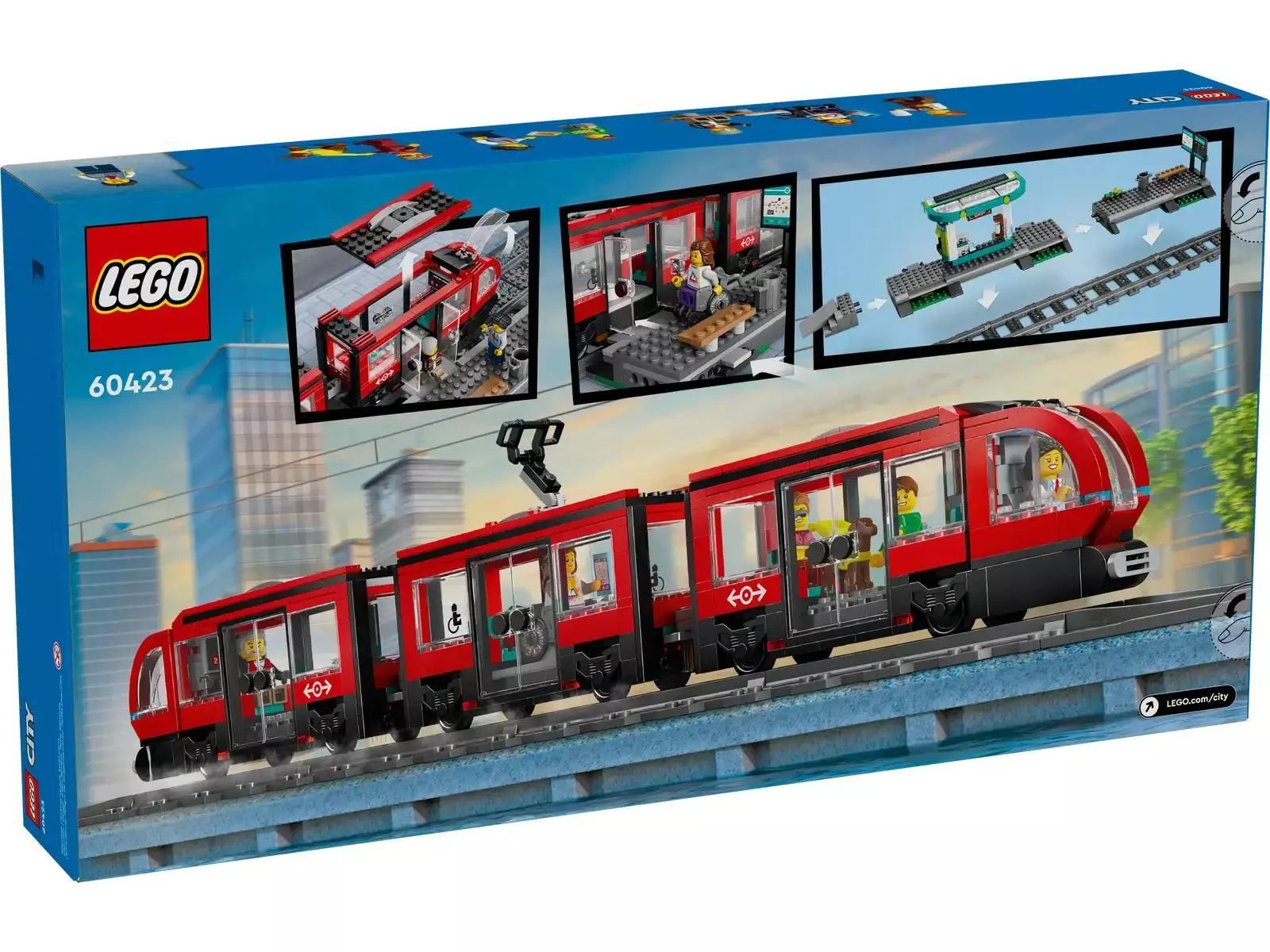 LEGO City Downtown Streetcar and Station 60423