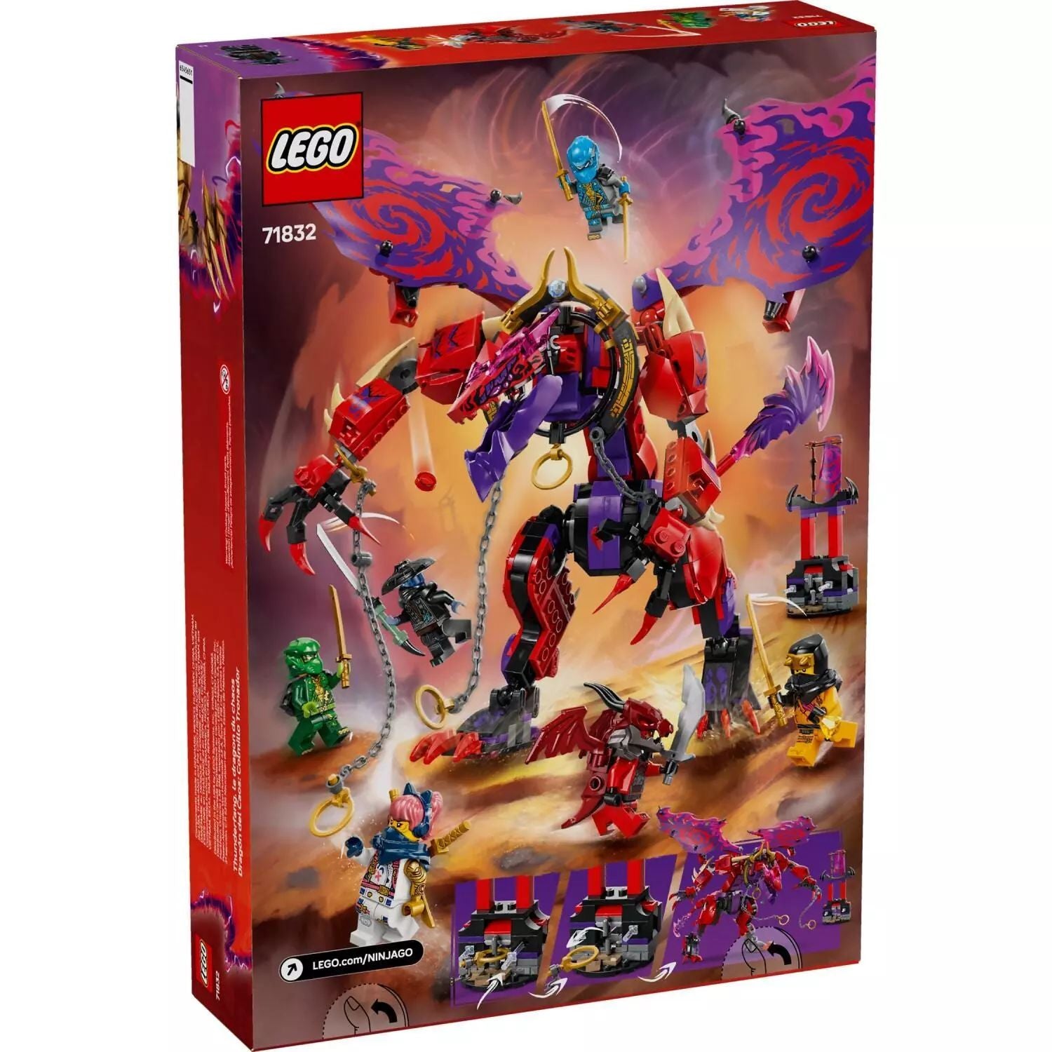 LEGO Ninjago Thunderfang Dragon of Chaos 71832