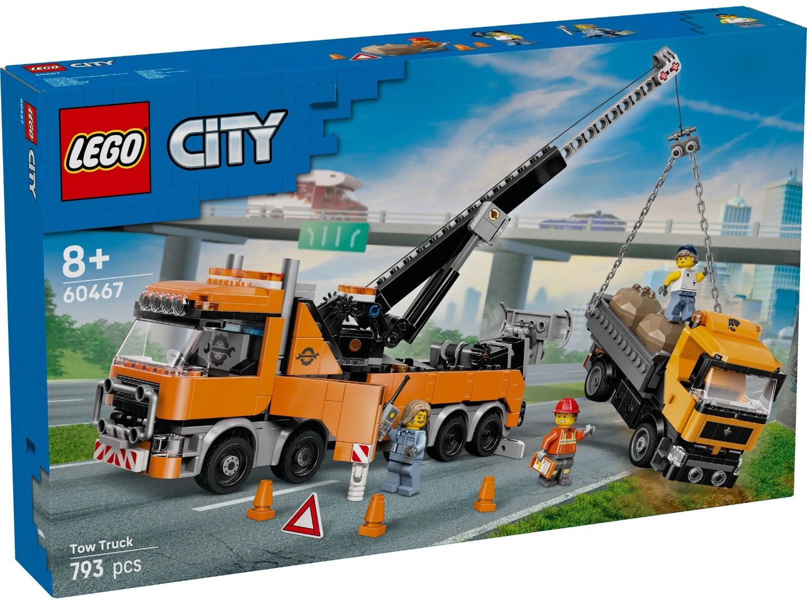 LEGO City Heavy-Duty Recovery Tow Truck with Crane 60467