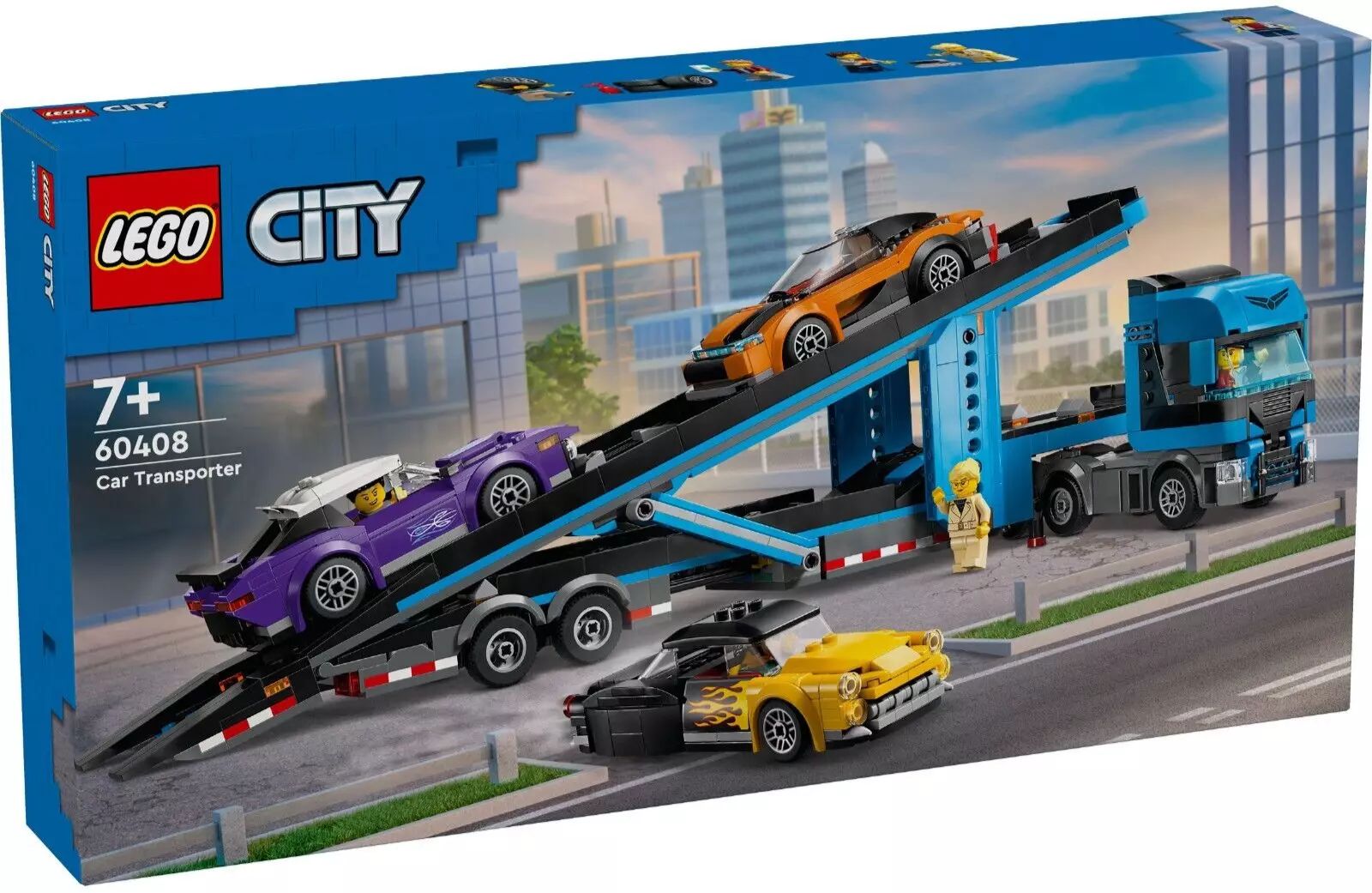 LEGO City Car Transporter Truck with Sports Cars 60408