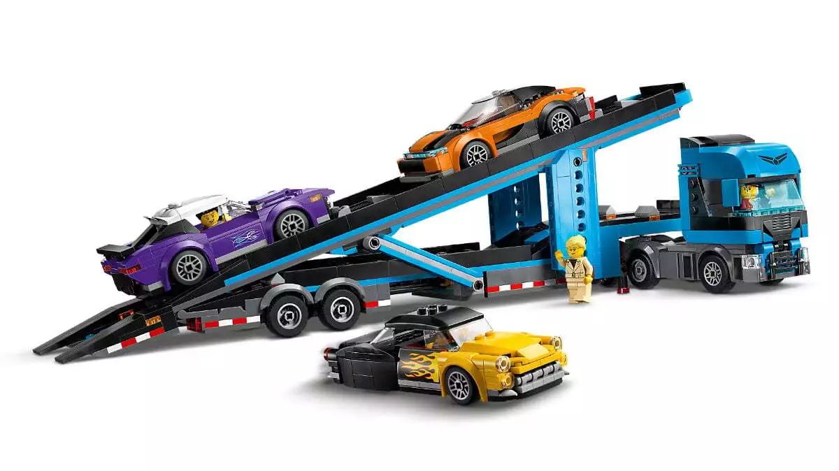 LEGO City Car Transporter Truck with Sports Cars 60408