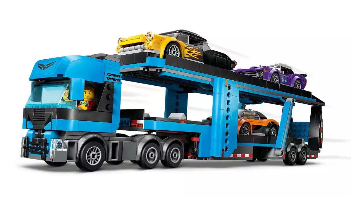 LEGO City Car Transporter Truck with Sports Cars 60408