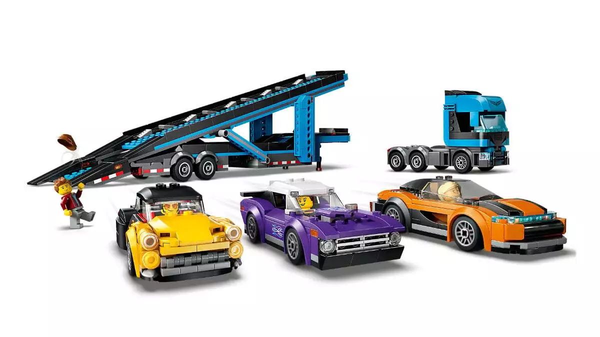 LEGO City Car Transporter Truck with Sports Cars 60408