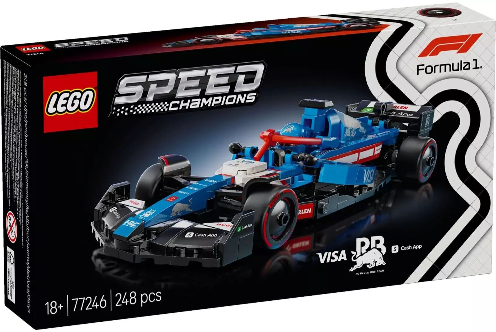 LEGO Speed Champions Visa Cash App RB VCARB 01 F1 Race Car 77246