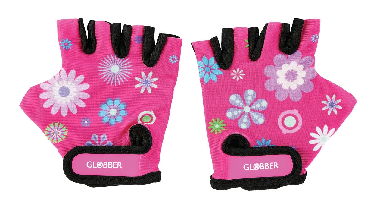 Globber Toddler Gloves - Pink Flowers