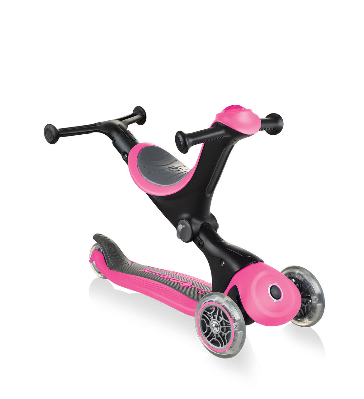 Globber Go Up Deluxe Convertible Scooter - Pink