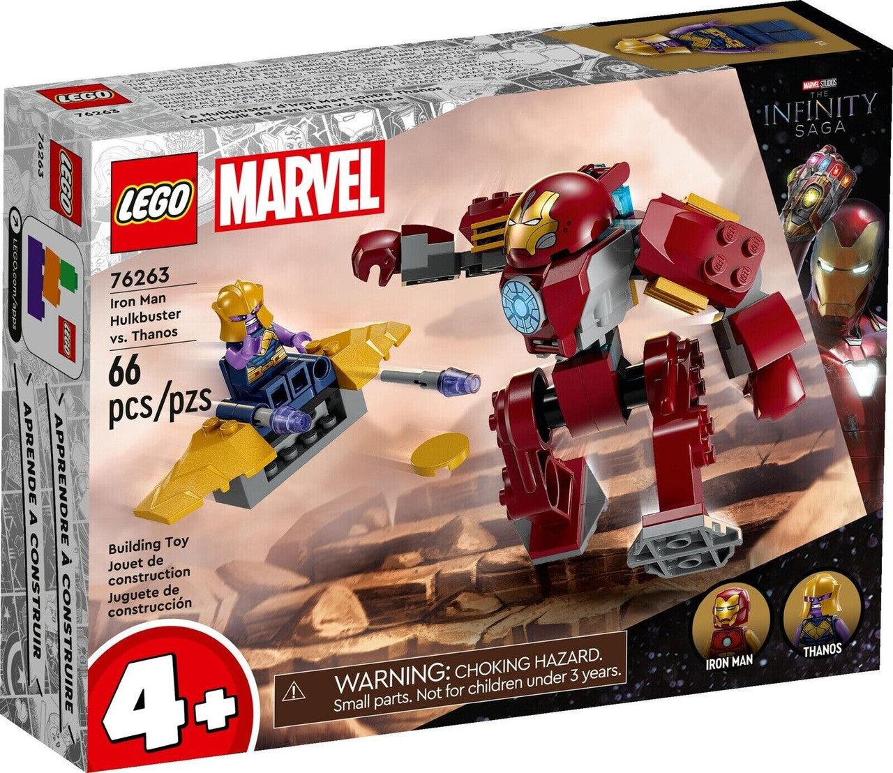 LEGO Marvel Iron Man Hulkbuster vs. Thanos 76263