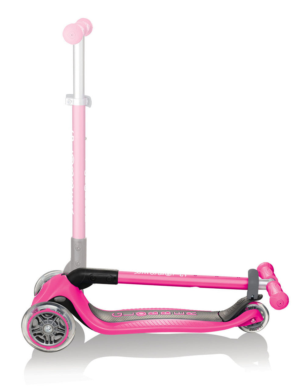 Globber Primo Foldable 3 Wheel Fold Up Scooter - Pink V2
