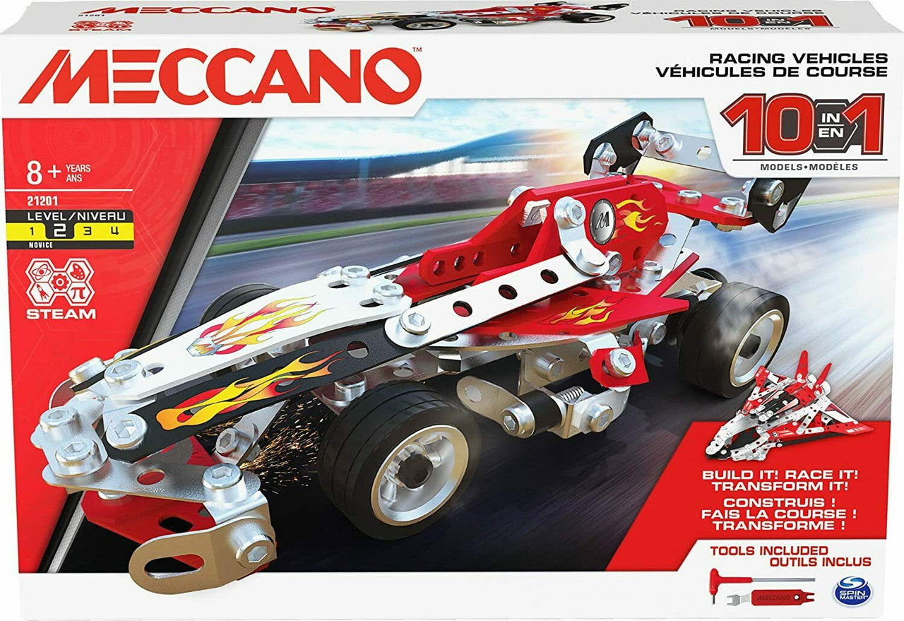 Meccano 10-in-1 Racing Vehicles