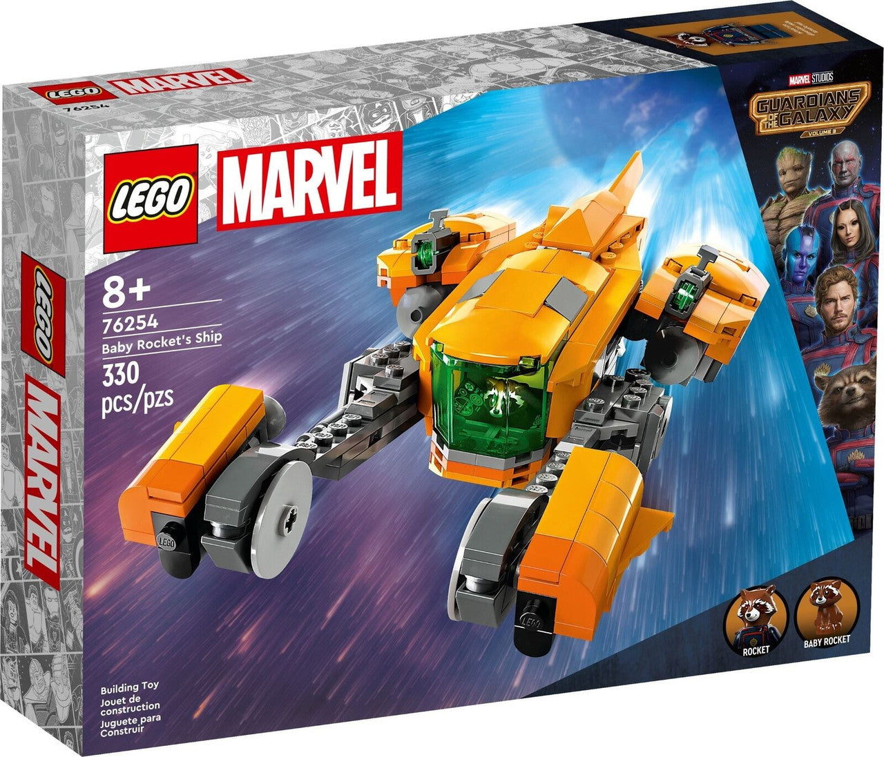LEGO Marvel Baby Rocket's Ship 76254