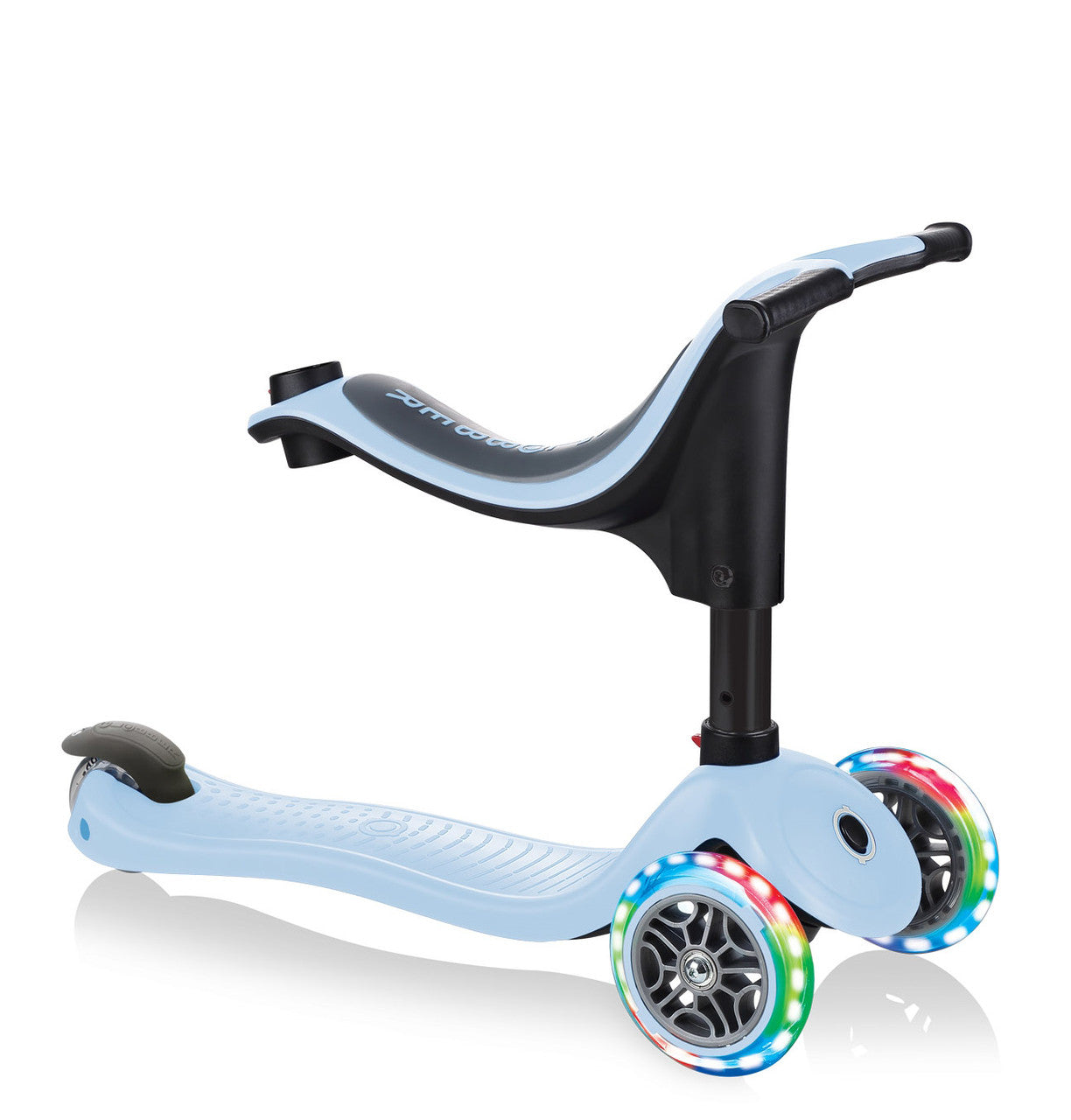 Globber GO UP Sporty Lights Scooter - Pastel Blue (Baby Blue)