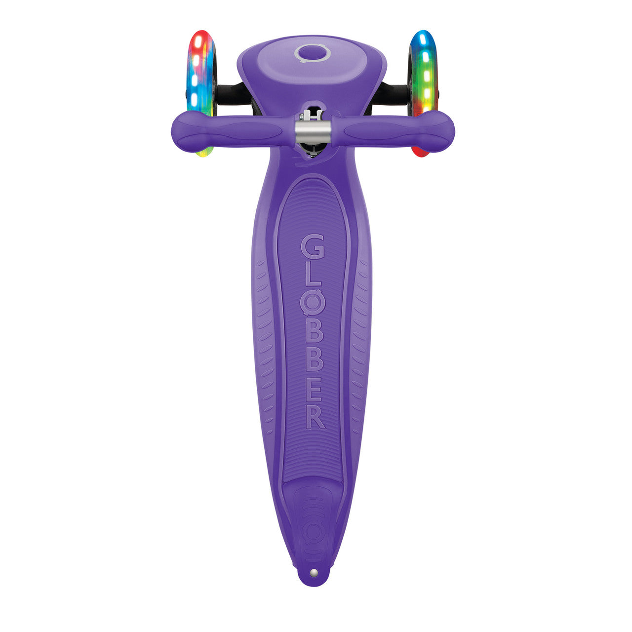 Globber Primo Foldable  Plus Lights 3 Wheel Scooter LED Wheels - Violet